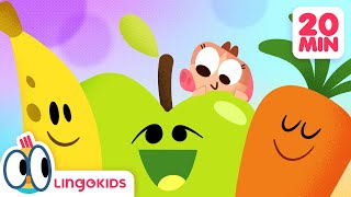 FRUITS SONG 🍏🍅  More Songs About Fruits and Veggies 🍇🥕 Lingokids [upl. by Tankoos]