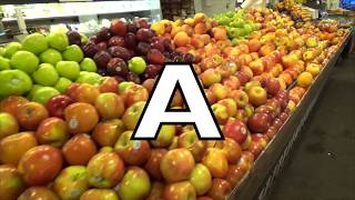 ABC FRUIT amp VEGETABLE SONGS  ALPHABET SONG  PHONICS [upl. by Innoj]