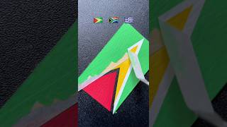 Flag drawing 🇬🇾🇿🇦🇬🇷  shorts [upl. by Ameline]