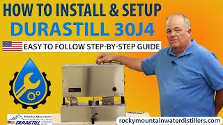 How to Install Durastill 30j4 Countertop Water Distiller Made in USA  Rocky Mountain Water Distill [upl. by Jennie]