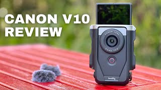 Canon PowerShot V10 Review Small size large sensor [upl. by Beverie192]