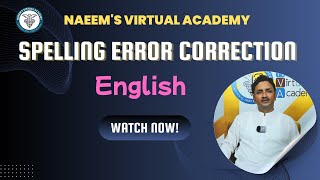 Lecture 26 Spelling Error Correction english naeemullahmahar [upl. by Ardnuasal216]