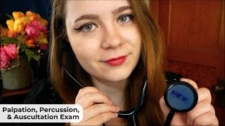 Extra Slow Palpation Percussion amp Auscultation Exam with Sticky Stethoscope 🩺 ASMR Medical RP [upl. by Amalia]