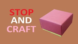 How to make a Gift Box from Cardboard or Paper [upl. by Mor]