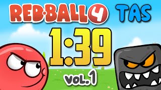 Red Ball 4 Volume 1 Any TAS in 139733 [upl. by Kerrin]