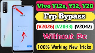 Vivo Y12s Y12 Y20 Frp Bypass V2026 V2033 V2042 Android 11 frp bypass without pc [upl. by Arturo]