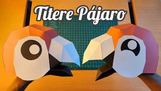 Cómo hacer un Títere de Pájaro Guacamaya con PAPEL  Momuscraft [upl. by Dlonra604]