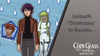 Lelouch “Confesses” to Suzaku 💀  Code Geass Animation [upl. by Zizaludba558]