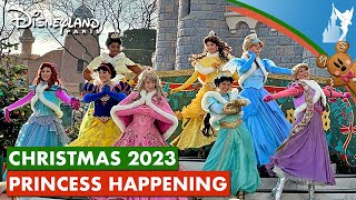 🎄 Disneyland Paris CHRISTMAS 2023 Auroras Winter Wishes with the Disney Princesses on Castle Stage [upl. by Zebaj]