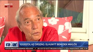 Radar  Gyászol az ország elhunyt Benedek Miklós 20240109  HÍR TV [upl. by Odlanier]