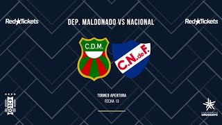 Deportivo Maldonado 0 vs Nacional 2 Fútbol Uruguayo Torneo Apertura 2024 [upl. by Sylvester51]