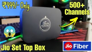 Jio fiber set top full review 2022 Jio set top box pros amp cons Live tv channels in Jio set top box [upl. by Tebzil267]