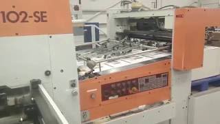 BOBST SP 102 SE die cutter [upl. by Lachish]