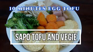 ASEAN EASY EGG TOFU  SAPO TOFU AND VEGIE [upl. by Dre793]