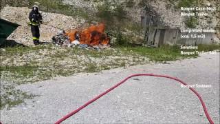 BONPET FIRE EXTINGUISHING LIQUID compressed waste extinguishing [upl. by Eryn]