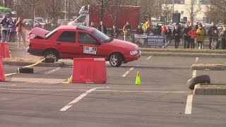 Winter Race 2324  3 Auchan Szlalom Miskolc 20240218 Action and Crash Pure Sounds [upl. by Aliam372]