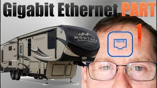 Wiring GIGABIT ETHERNET in a Fifth Wheel RV [upl. by Werdnael]