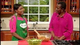 Juliet Cuthberts Shrimp Pasta Salad  Grace Foods Creative Cooking [upl. by Alyek971]