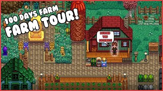 100 Days FARM TOUR  Stardew Valley [upl. by Assened97]