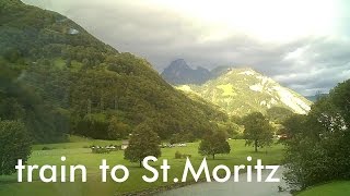 SWITZERLAND from Basel to St Moritz by train [upl. by Pampuch]