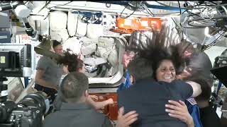 Starliner successfully docks at ISS NASA astronauts greeted on board [upl. by Inami]