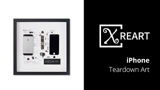 XREART  iPhone Teardown Framed Art [upl. by Enneirb177]