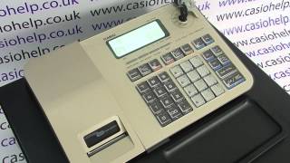 Casio SES100  PCRT285  PCRT295 Instructions How To Program A PLU Product Name [upl. by Awe]