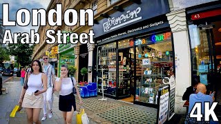 4K 🇬🇧 London Edgware Road  Arab Street  Central London  Walking Tour  Tourist Place  4K UHD [upl. by Nnaharas]