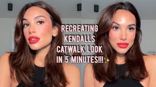 AD Recreating Kendalls catwalk look from Paris Fashion week lorealparisuk ✨❤️ [upl. by Kirbee]