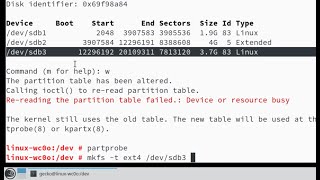 PARTITIONING AND MOUNTING DISKS IN LINUX WITH FDISK [upl. by Adnanref]