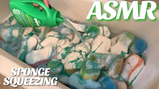 💓🛁 ASMR Five Different Laundry Detergent Sponge Squeezing 🛁💓 Stress Relief  Sleep Aid [upl. by Nerua]