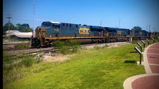 CSX Eastbound Empty Rock Train with only “7 cars”  92224  Cordele Ga [upl. by Ecirtemed865]