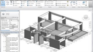 Revit 2013 Aula 17 Ajustando os níveis de pilares vigas e paredes  criando vigas curvas [upl. by Ssac309]