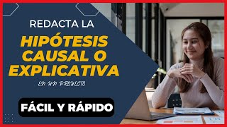 Cómo Redactar una HIPÓTESIS CAUSAL o EXPLICATIVA con EJEMPLO  NORMAS APA 7ma SÉPTIMA EDICIÓN [upl. by Gavrielle881]