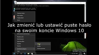 Jak zmienić lub ustawić puste hasło na swoim koncie użytkownika Windows 10 [upl. by Hoenack]