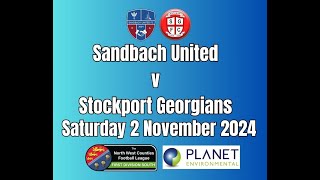 Sandbach Utd v Stockport Georgians 2 11 24 [upl. by Oates]