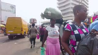 AFRICA CITY AND COMMUNITY STREET MARKET GHANA ACCRA MAKOLA AGBOGBLOSHIE [upl. by Handel]