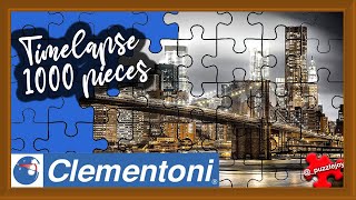 New York Fluorescent Jigsaw Puzzle Timelapse  Clementoni 1000 pieces 🧩 puzzletimelapse [upl. by Cohbert]