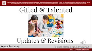 Gifted Talented Revisions September 2024 [upl. by Iteerp]