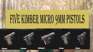 Five Kimber Micro 9mm Pistols [upl. by Tedder]