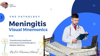 Meningitis Pathology  Visual Mnemonics  Morphology  CNS Pathology  Crack NEET PG USMLE MBBS [upl. by Nywroc]