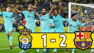 5 Headlines from Barcelonas 21 Win over Las Palmas  Another Barça Comeback and Vitor Roque Debut [upl. by Burrows]