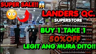 LANDERS QUEZON CITY  GROCERY SHOPPING QC😱 BUY 1 TAKE 1  BIG BIG SALE LANDERS BY PEEJAYPARASTV [upl. by Neelyaj105]