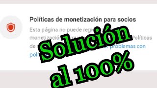 Como solucionar las políticas de monetización en Facebook 2024 [upl. by Attekal]