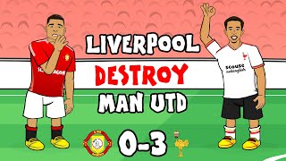 LIVERPOOL CRUSH MAN UTD😂 03 Diaz Salah Premier League Highlights [upl. by Aitnahs828]