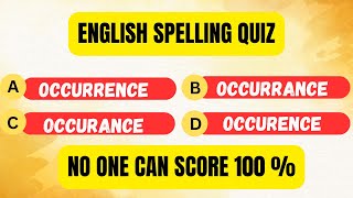 quotCan You Pass This Tricky English Spelling Quiz 🔤  20 Questions to Test Your Skillsquot quiz gk [upl. by Atekihs]