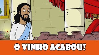 DESENHOS BÍBLICOS  O VINHO ACABOU O PRIMEIRO MILAGRE DE JESUS [upl. by Chantal283]