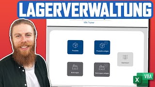 LagerverwaltungsAnwendung in Excel VBA SchrittfürSchritt erklärt  kostenloser Download [upl. by Curhan]