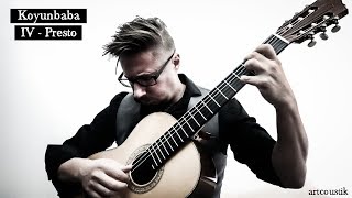 Carlo Domeniconi  Koyunbaba IV  presto  Sebastien Moreau  guitar [upl. by Tfat645]