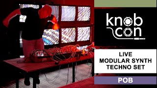 Knobcon cinematic techno live modular synth performance by POB [upl. by Fortin744]